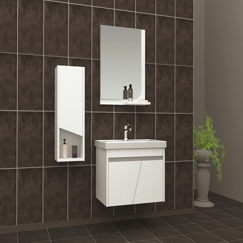 Liyon 60 Cm Banyo Dolabı - Minik Boy Dolaplı